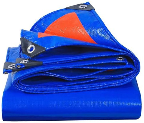 Lona Impermeable Exterior 6x12m, Lona Protectora Multiusos con Ojales, Lona de Protección Impermeable y a Prueba de Desgarros, para Muebles, Jardín, Piscina y Coche