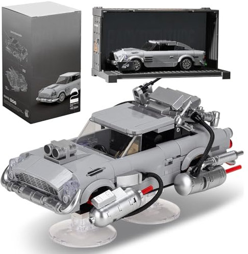 DUANT Supersportwagen Bausteine, MOC Erwachsene Großes Science-Fiction Auto Set, Mit Zwei Formen Von Schaltwagen, Sammlung Mit Container Vitrine (506 Klemmbausteine)