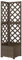 Casa & Giardino,Mobili-Fioriera Angolare Grigliato Grigio 40x40x150 cm Legno di Abete Massello