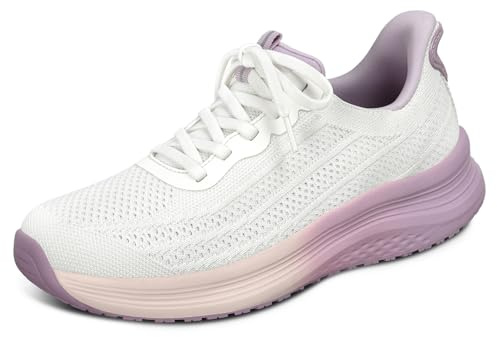 Orthofeet Nira Orthopädische Damen Sneaker | Hands-Free Wasserabweisender Slip-On Walkingschuh, Dehnbar, Weiche Ergonomische Dämpfung Und Fußgewölbestütze