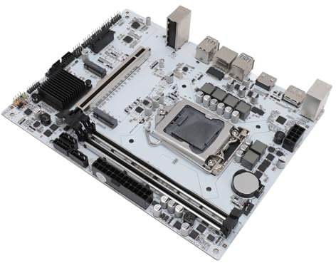 POENVFPO M ATX Desktop Motherboard, LGA1200 10. Gen -CPU -Unterstützung, DDR4 64 GB, DVI, HD -Ports, USB 3.0, Kompatibel mit 10 Gen CPU -Serie