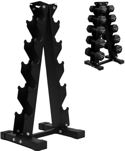 NORTHERN Dumbbell Rack 3 & 5 Tier Large Storage Rack, A Frame, Weight Stand for Home Gym, Weight Racks Dumb Bell Storage Organiser Stand Holder, Heavy Duty, Tree Rack, Weight Tower, Strength Training