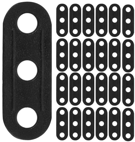 BESTonZON Lot de 30 Tendeurs De Corde De Tente À 3 Trous Tendeurs De Haubans Attaches D Arrimage De Tente Boucle Multifonctionnelle pour Corde À Vent Attaches