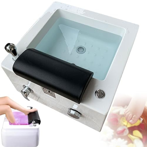 Acryl-Fußbad mit Massage, LED-Lichtern und automatischem Abfluss zur Entspannung und Fußpflege
