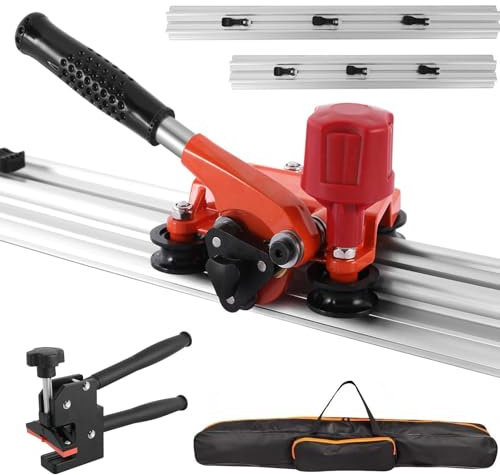 Tagliapiastrelle manuale per grandi formati, strumento di taglio a doppio binario per impieghi gravosi con pinze e posizionatori, il taglio di lastre di porcellana e granito(1.5m)