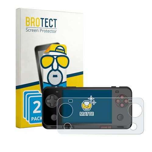 BROTECT Schutzfolie für Ayaneo Pocket ACE | 2 Stück Entspiegelnder Displayschutz Made in Germany Matte Displayschutz-Folie Anti-Reflex Anti-Fingerprint Einfache Montage