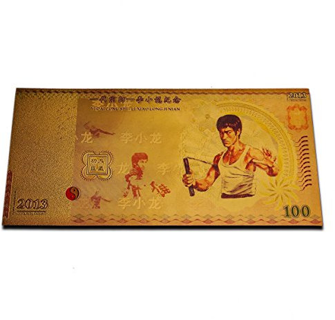 Seltene Bruce Lee Banknote Gedenk Jahrestag Martial Arts Legend Tribute Geschenk