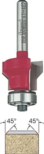 Freud 41-402: 7/8 (Dia.) Flush & Bevel Trim Bit with 1/4 Shank