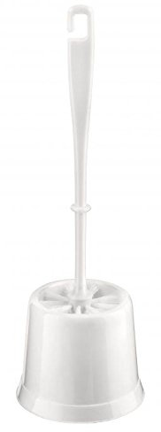 White Toilet Brush Set