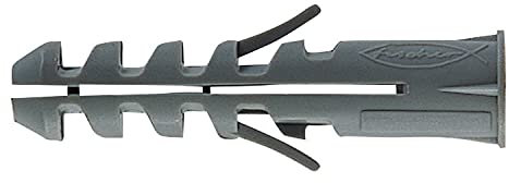 Fischer, Tasselli universali S 8 C per il fissaggio di quadri, battiscopa, armadietti, ripiani (100 Pezzi)