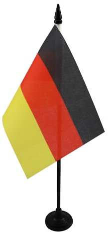 AZ FLAG - Tischflagge Deutschland - 15x10 cm - Deutsche Tischfahne 10 x 15 Cm - Flaggen