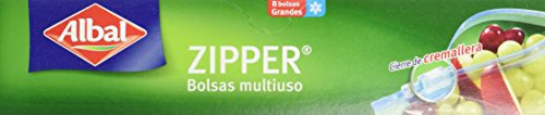 Albal Zipper Lot de 4 x 8 sacs multi-usages avec fermeture