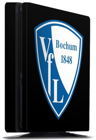 DeinDesign Skin kompatibel mit Sony Playstation 4 Slim Folie Sticker VFL Bochum Offizielles Lizenzprodukt Wappen