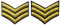 Militär Uniform Chevrons Sergeant Stripes Armee Embroidered Waffen Emblem Eisen auf Nähen auf Schulter Flecken, Gold, 2 Stk