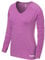 TCA Damen Elle Langarm V-Ausschnitt Laufshirt, Sportshirt und Trainingsshirt - Helles Lila, S