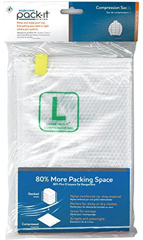 Eagle Creek Kompressionsbeutel I Pack-It Compression Sac L für die Reise oder für Zuhause I Koffer- und Schrankorganisation