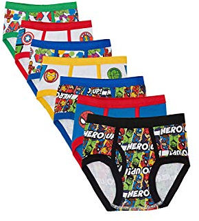 Marvel Boys Avengers Underwear Multipacks Briefs, Hero 7pk, 2-3 Years