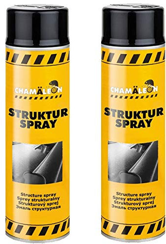 Chamäleon Strukturlack Schwarz 1 x 500ml Kunststoff Stoßstangenspray Bumper Struktur Spray für Kunststoff (2)