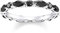 Thomas Sabo Damen-Ring Schwarze Steine 925 Sterlingsilber TR2185-051-11-52