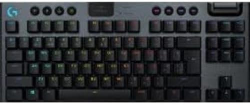 Logitech G 915 TKL Tenkeyless Lightspeed Clavier de Jeu mécanique RVB sans Fil, commutateurs Plats, LIGHTSYNC RGB, Support sans Fil et Bluetooth avancé, Disposition AZERTY Belge - Noir