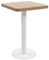 vidaXL Bistrotisch für 2 Personen Bartisch Bartresen Stehtisch Tresentisch Esstisch Tisch Küchentisch Partytisch Hellbraun 50x50cm MDF