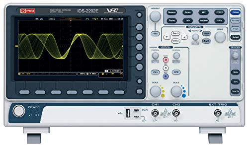 RS PRO IDS2202E Speicher Tisch Oszilloskop 2-Kanal Analog 200MHz CAN, IIC, LIN, SPI, UART, USB