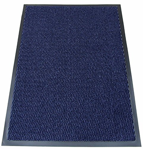 TrendMakers Machine Washable Midnight Blue/Black Heavy Quality Non Slip Hard Wearing Barrier Mat/Dirt Trapper Home Office - 15 Sizes (70cm x 240cm)