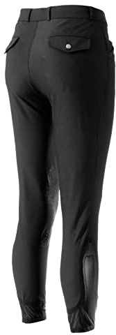 Equinavia Erik Mens Silicone Knee Patch Breeches | Ultimate Comfort & Performance Riding Pants - Black - 36