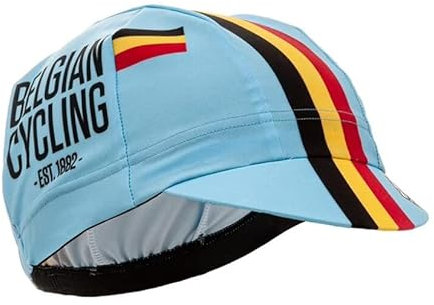 SGCIKER World Tour Team Belgian Fahrradmütze für Herren und Damen, Fahrradmütze, Unterhelm, Fahrradhelm-Innenfutter, atmungsaktiv und schweißabsorbierend