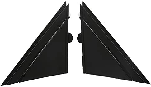 KIMISS Außenspiegel-Flaggen-Abdeckleiste, Türspiegelabdeckung 1SH17KX7AA Außenspiegel Links Rechts Triangle Plate Trim Ersatz für 500 2012-2017(Glänzend schwarz)