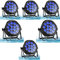 PUZILOZA 6PCS 70W Outdoor Wasserdichte LED Par, RGBW IP65 Bühnenlicht D MX 4/8CH mit Wasserdichtes Kabel, LED Strahler Party für Draußen DJ Bar Club Weihnachten Helloween
