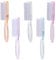 5 Pcs Handle Grip Nail Brushes Nail Arts Dust Cleaner Brush Colorful Long Handle Nail Cleaning Brushes Manicure Brush for Toes and Nails