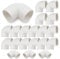 Bwintech 10 Pcs 32MM (1) 90 Degree Elbow Slip Connector PVC-U Fitting Elbow Coupling Connector Garden Water Pipe Connection