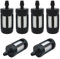 6 pièces Filtre à carburant de remplacement pour Poulan Husqvarna Stihl Tronçonneuse 2 cycles Petit moteur Filtre à carburant 0.2 (5mm) ID pour débroussailleuse Souffleuse à feuilles Tondeuse à gazon