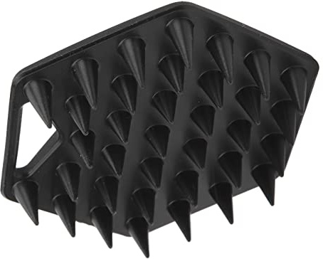 Brosse à Barbe Exfoliante en Silicone Souple pour Améliorer la Circulation Brosse à Barbe pour une Utilisation en Salon pour Hommes (Noir)
