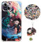 Demon -Slayer Hülle für iPhone 6s Anime Handyhülle [Mit Schlüsselbund und 50pcs Aufkleber] Cartoons Transparent Silikon Case Hülle für iPhone 6s
