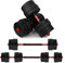 wuuhoo® 2in1 Fitness Hantelset Jimmy, 30mm Kurzhantelset Kurzhantelstange und Langhantelstange mit Gewichten, Fitnessgerät aus Kunststoff für Zuhause, HomeGym - 30kg - rot