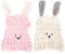 FOYTOKI 2pièces Bonnet De Séchage Pour Cheveux Adorable De Caps Avec Oreilles De Lapin Serviette Absorbante Pour Femmes Idéale Pour Bain Le Maquillage Voyage