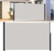 JNGLGO Toldo lateral extensible, 200 x 300 cm, protección visual, protección solar, protección solar, protección contra el viento, estor lateral para balcón, terraza, jardín, gris