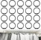 20 Pack Black Shower Curtain Rings, 50MM Plastic Shower Curtain Rings Hooks Top-spring O Rings Bathroom Shower Hooks Glide Easily on Bathroom Shower Rod for Bathroom Shower Window Rod