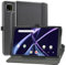 MAMA MOUTH Coque pour Acer Iconia Tab A10,en Cuir Protecteur avec Stand Étui en PU Cuir Rotative 360 degrés Housse de Protection Flip Case Cover pour Acer Iconia Tab A10 10.1 Pouces Tablette,Noir