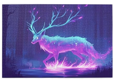 Puzzle 3000 Teile REH, Traum Holz XXL Puzzle Erwachsene mit Schachtel und Poster, Schwierige, Herausfordernde und Interessant Spiele für Anfänger, Geschenke für Männer/Frauen Wohndekoration 1T-1320