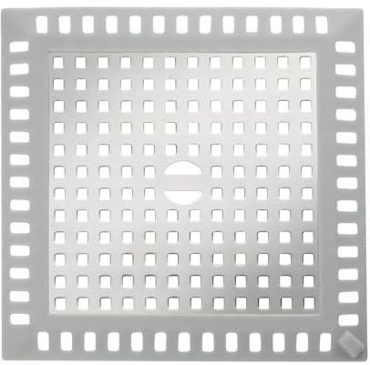 Attrape Cheveux Douche – Bouchon de Drain Carré 12,3x12,3 cm, Filtre en Acier Inoxydable pour Douche, Empêche l'Obturation par Les Cheveux, Idéal pour Évier de Cuisine et Bondes de Salle de Bain