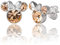 Disney Damen Minnie Mouse Geburtsstein-Ohrstecker - Minnie Mouse Ohrringe - Geburtsstein-Schmuck - Disney Schmuck