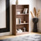Vida Designs Cambridge 3 Tier Medium Bookcase, Walnut Wooden Shelving Display Storage Unit Office Living Room Furniture