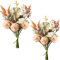 2er Pack Künstliche Blumen Gefälschte Seidenblumenstrauß Hortensie Blume Hochzeit für Home Office Party Braut Festival Dekor