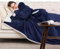 HBselect Kuscheldecke mit Ärmeln Sofa Baumwolle Hochwertige Wolldecke mit Ärmeln geeignet für Erwachsene Damen Herren Warme Bequeme superweich