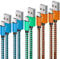AWINBOW USB C Cable, (5 Pack/2M) USB Type C Fast Charging Cable - Nylon Braided USB C Sync Cable for Galaxy S10/S9/S8+/S8, MacBook, Sony XZ, HTC 10, OnePlus 5T, Huawei P9 etc. Smartphone