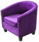 Mingfuxin 2 fodere per poltrona a vasca, design 2 in 1, in velluto elasticizzato, con federa cuscino, antiscivolo, per poltrona e divano, colore viola