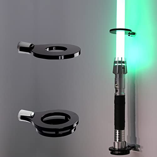 star wars lichtschwert ständer Lichtschwert Ständer Lichtschwert Display Ständer Wandhalterung Acryl Lichtschwert Display Halterung kompatibel mit den meisten Lichtschwertern (schwarz)